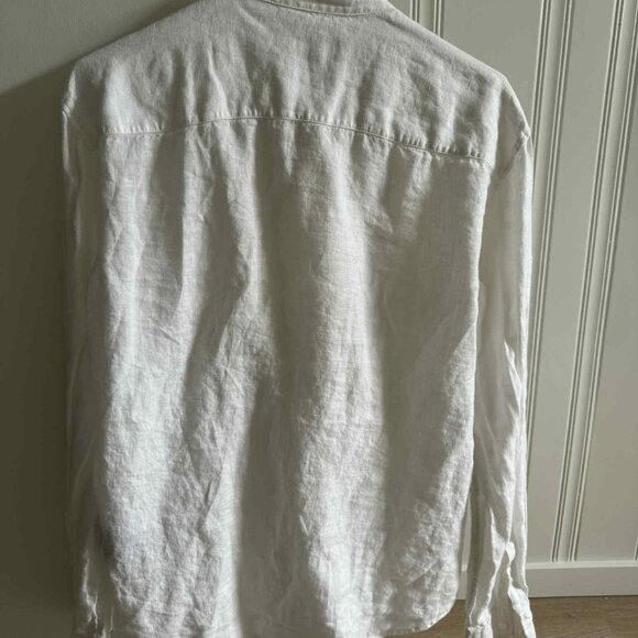 Club Monaco Linen Shirt Sz Small - Picture 3 of 3